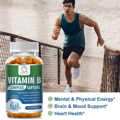 Vitamin B Complex 120 Capsules With Vitamin C - High Potency