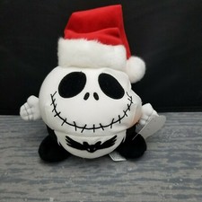 Disney Parks Santa Jack Skellington Bean Bag Plush Nightmare Before Christmas 7"