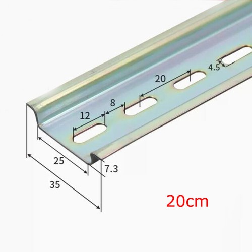C45 DIN Rail Slotted Top Hat Wide 35mm For Circuit Breaker Switch Contactor DZ47 - Picture 8 of 11