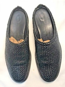 mens woven mules