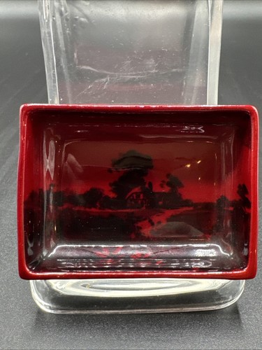 Vintage Royal Doulton Flambe Pin Tray - Trinket Dish - Cottage Scene - Picture 1 of 6