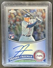 2011 Topps Chrome Freddie Freeman Rookie Auto Autograph RC #173 Braves