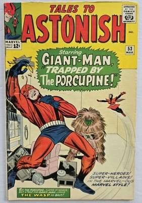 TALES TO ASTONISH #53 COMIC BOOK (MARVEL,1964) SILVER AGE 2ND PORCUPINE