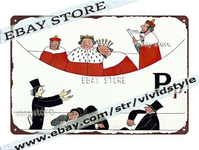Tin Sign ABC alphabet educational Retro Educational the wall poster