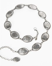 Tony Lama Ladies Silver Concho Link Western Belt C50151 Size M