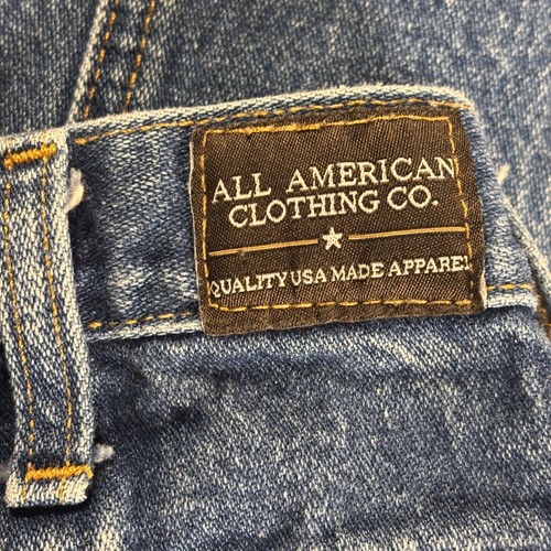 Y2K All American Clothing Co. Jeans Para Hombre 32x30 Azul Denim Hecho en EE. UU. Calce Clásico - Imagen 12 de 13