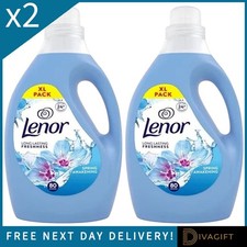 2 x LENOR SPRING AWAKENING FABRIC CONDITIONER LIQUID 2.75L XL PACK 80 WASHES NEW