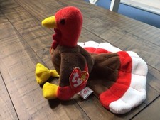 GOBBLES From The Ty Beanie Babies Collection 1996 Plush Turkey New With Tag