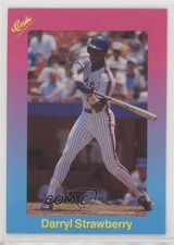 1989 Classic Update Pink/Light Blue Travel Edition Darryl Strawberry #8 7j0