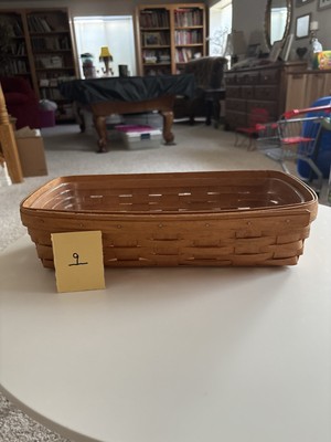 Long Rectangular Longaberger Basket  14.5'' long