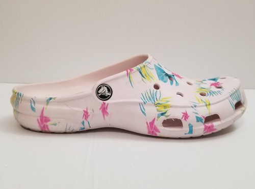 Crocs Freesail Clogs Womens Size 7 Tropical Floral Slip On Sandals Shoes 205634 - Picture 2 of 14