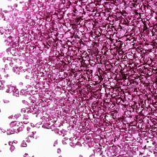 Crushed Glass for Resin Art 150g Medium Irregular Chunky Chips Dark Pink