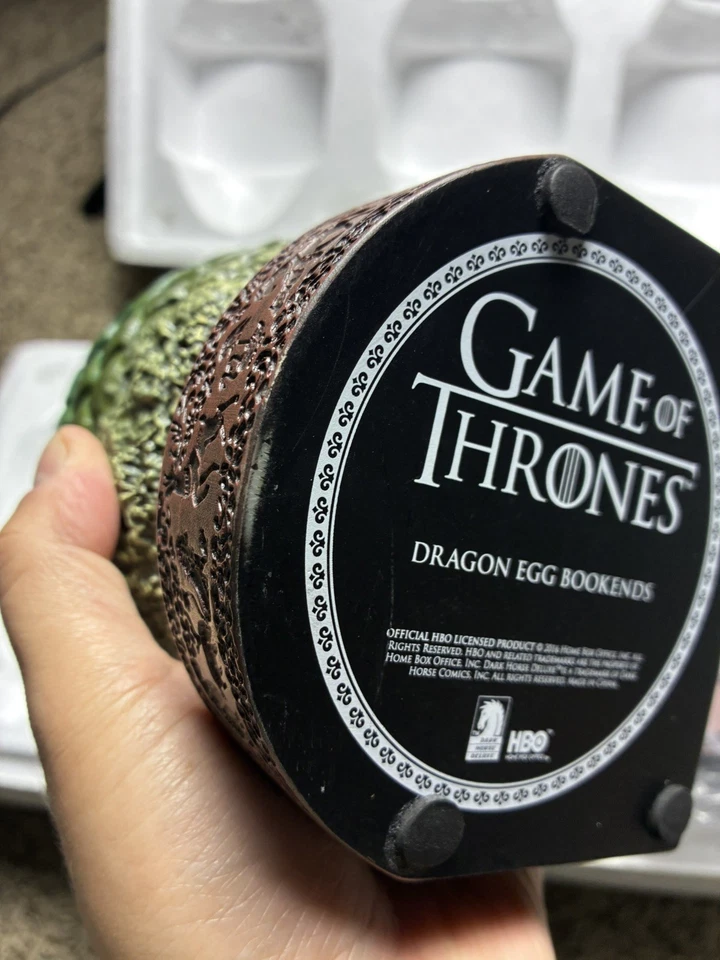  Game of Thrones Dragon Egg Bookends all 3 Three 7" - Image 4 of 4
