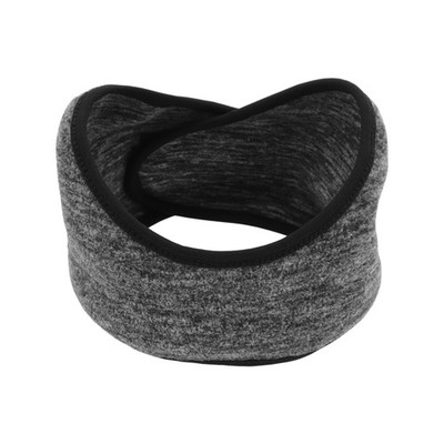 Warmes Winter Stirnband verstellbar, weiche Fleecefront, grau, 1 Stück
