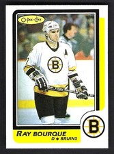 1986 O-Pee-Chee Ray Bourque #1 card
