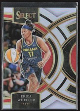 2024 Panini Select WNBA #152 Erica Wheeler Prizms Silver Indiana Fever (A3)