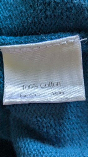 Hanna Anderson Size 10 (140) Girls Nordic Knit Sweater Blue Yellow Red - Picture 9 of 13
