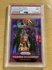 Hakeem Olajuwon 2015 Panini Prizm Purple #247 PSA 9 33/99