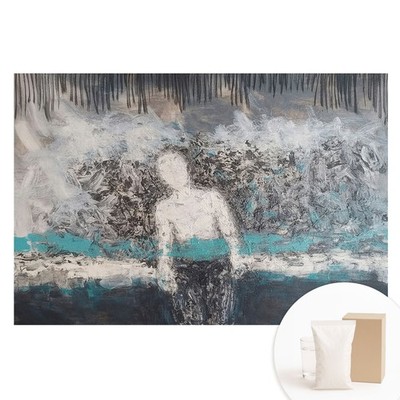 Premium Non-Woven Wallpaper Washable & Durable Abstract Figure In Chaos