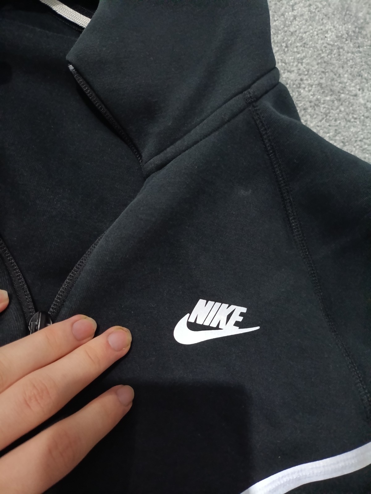 New Season Black Silver Nike Reflective Tech Fleece S Rare image 7