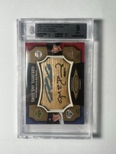 2005 Sweet Spot Signatures JAKE PEAVY ROY OSWALT Dual Auto Bat Card 14/15 BGS 9