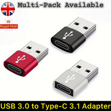 Type C to USB Adapter 3.0 USB-C 3.1 Male OTG, Female Data Connector Converter UK