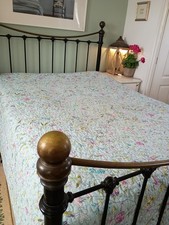 V&A QUILTED BEDSPREAD/THROW  - BASED ON A CHRISTOPHER DRESSER DESIGN ~Fleur~