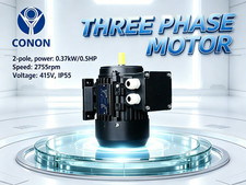 0.37kw/0.5HP  2800rpm shaft 14mm Electric motor Three-phase 415v
