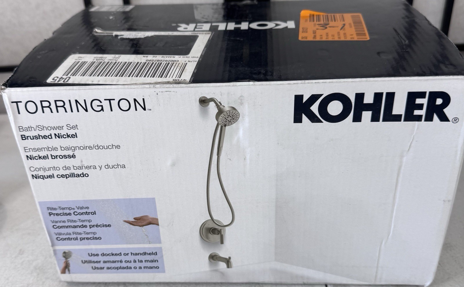 KOHLER Torrington Tub and Shower Faucet 1.75 GPM Brushed Nic