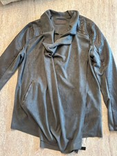 BLANKNYC Drape Front Faux Suede Jacket NWT Gr...
