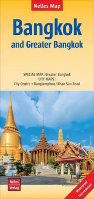 Nelles Map Bangkok and Greater Bangkok | (Land-)Karte | Mehrfarbendruck. Gefalzt