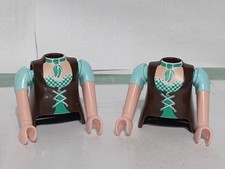 PLAYMOBIL X2 KÖRPER ARME KURTISANE DORFBÄUERIN MITTELALTERLICHE BÄUERIN...