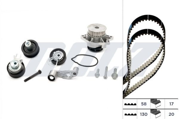 Dolz Wasserpumpe + Zahnriemensatz KD035 FüR Seat VW-image
