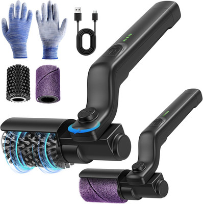 Electric Grill Brush Rechargeable, 3 Powerful Speed BBQ Grill Brush for Outdoor