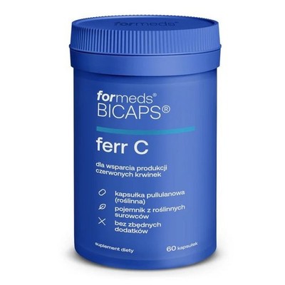 Capsule Bicaps Ferr C con ferro e vitamina C ForMeds, 60 pezzi.