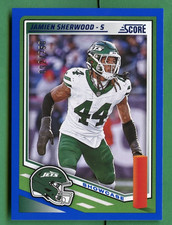 JAMIEN SHERWOOD 2025 SCORE FOOTBALL SHOWCASE PARALLEL /250 NEW YORK JETS