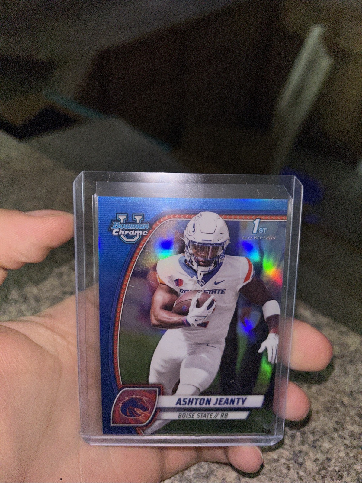 2024 Bowman University Chrome - Ashton Jeanty #17 Blue Refractor /199 (RC)