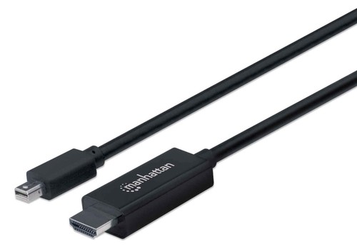 Manhattan Mini DisplayPort 1.1 to HDMI Cable, 1080p@60Hz, 1.8m, Male to Male, Bl - 第 1/4 張圖片