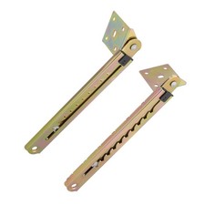 250mm Length Pair Double Angle Lifting Rod Desk 10Gear Adjusting Hinge Bracket