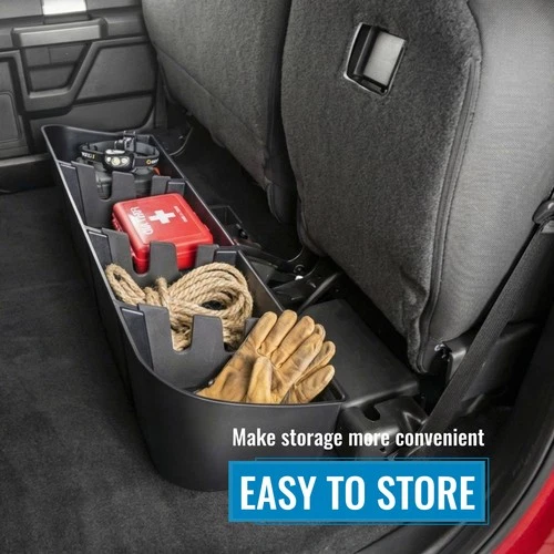 Heavy Duty Under Seat Storage Box for 2015-2026Ford F150 SuperCrew Cab&Crew Cab