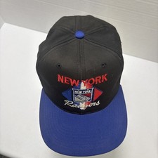 Vintage 90  s CCM NHL Hockey New York Rangers SnapBack Hat Cap Embroidered Rare