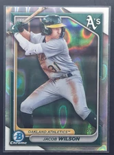 2024 Bowman - Chrome Prospects Jacob Wilson #BCP-3 Lava Refractor /399 (RC)