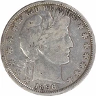1896 Barber Silver Half Dollar VF Uncertified #231