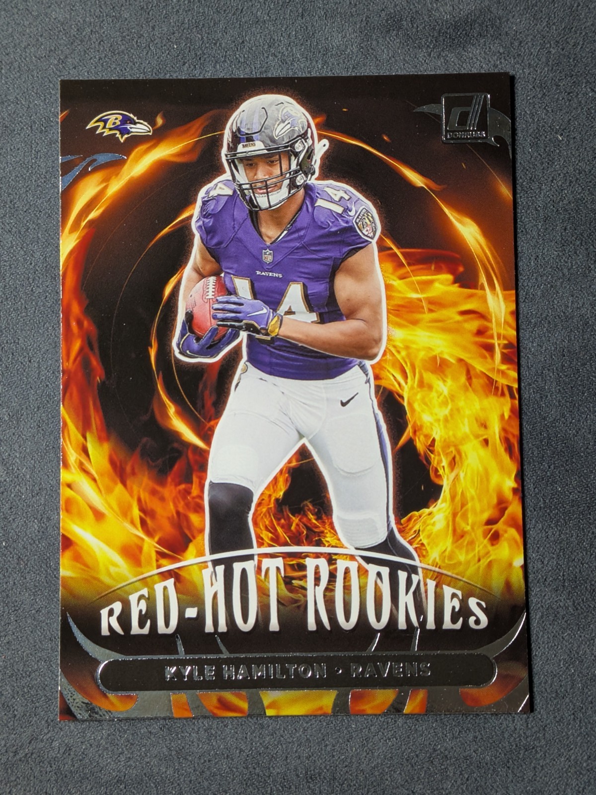 Kyle Hamilton 2022 Donruss Red Hot Rookies Baltimore Ravens