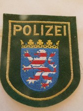 Ärmelabzeichen Polizei Hessen inaktuell grün Jacke