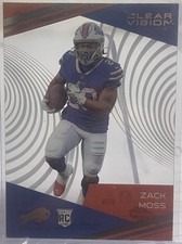 2020 Panini Chronicles Clear Vision Zack Moss #CV-23 Rookie Bills Bengals Colts