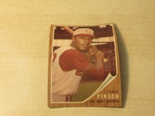 1962 TOPPS VADA PINSON #80 CINCINNATI REDS LOW GRADE PLEASE READ DESCRIPTION