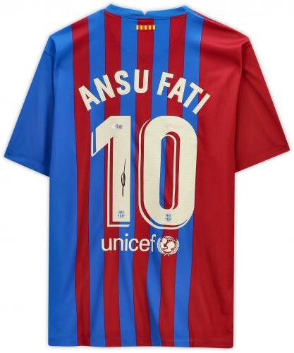 FC Barcelona ansu fati ユニフォーム Ansu Fati Barcelona Signed Red and Blue Nike Jersey | eBay