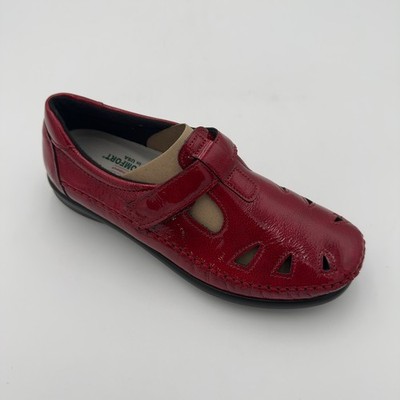 SAS Women's Roamer Comfort Dress Leather Loafer, Lipstick Red, Sz 5 M