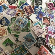 japan stamps collection 1000 stamps postage Used